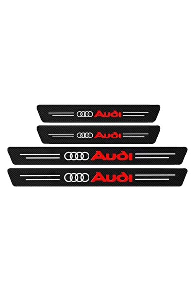 MAF Set 4 autocolante din fibră de carbon pentru Audi, negre