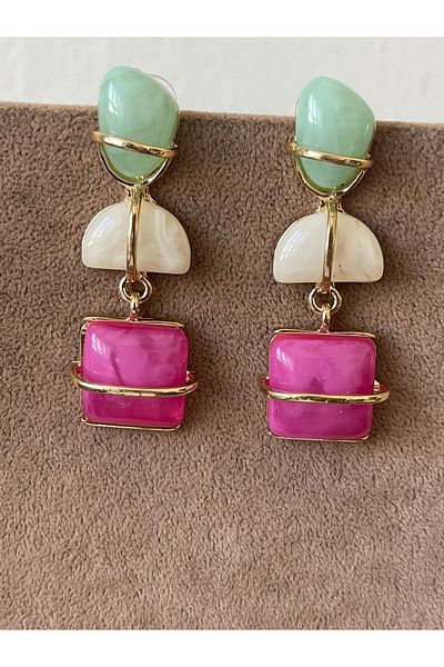 Rupen Kraft Colorful stone special design stylish design earrings
