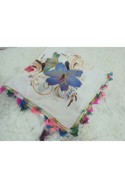 Cenk Handwork Needle Engraving Writing, Scarf, Jade, Mevlud Cover, Gift 4 Edge Embroidered
