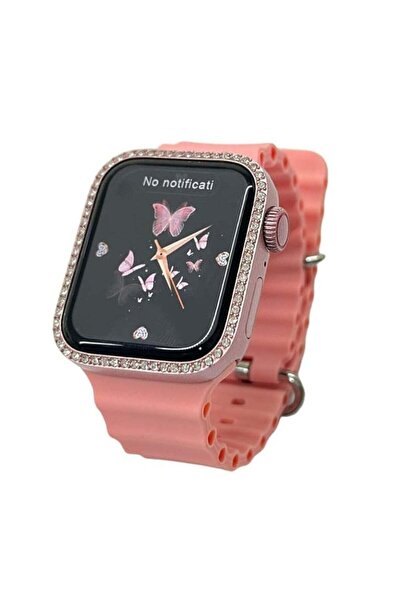 Modio MW19 Mini Smart Watch With 36mm Display 4 Pair Straps Necklace and Bracelet Designed For Women