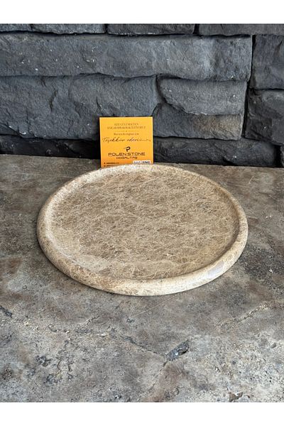 Polen Stone Enparador Marble Presentation Tray – 26 cm