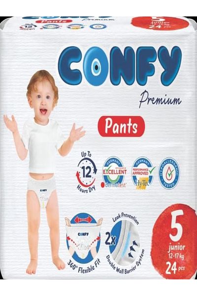 CONFY PREMIUM Baby Diaper Pants Size 5 (3x24 pcs - 72 pcs)