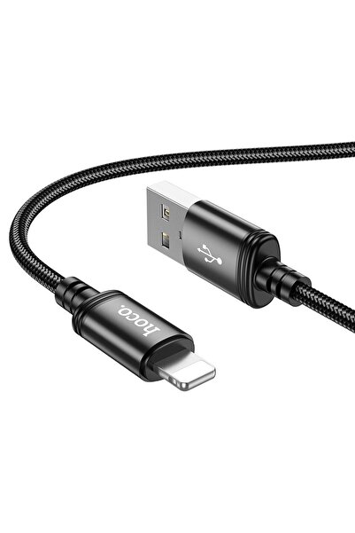 REDz Accessories Cablu Lightning Hoco X89 Negru, 1m, Încărcare Rapidă 2.4A, M...