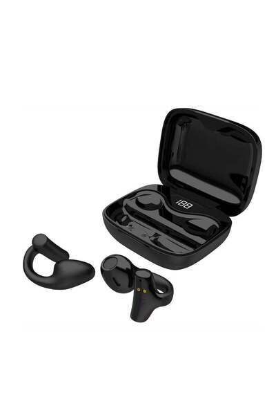 porodo مشبك أذن Soundtec TWS، نطاق نقل 10 أمتار، بلوتوث V5.3، وقت تشغيل يصل إلى 24 ساعة، 300 متر