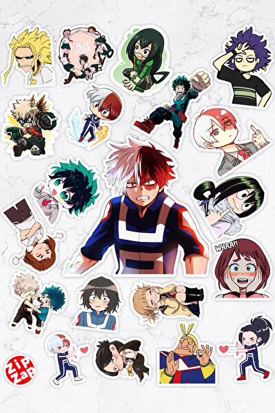 ZipZap My Hero Academia Boku no Hero Academia Anime Yapışkanlı Folyo Sticker ...