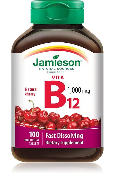 Jamieson Vita B12 1000mcg Fast Dissolving 100 Tablets
