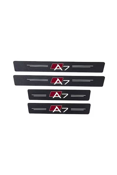 MAF Set 4 bucati pentru Audi A7 Autocolante din fibra de carbon anti-zgarieturi Protector pentru praguri