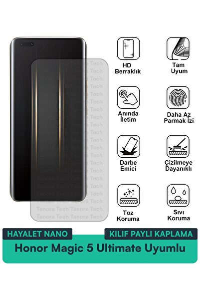 Milat Tech حافظة Honor Magic 5 Ultimate Hayalet Nano متوافقة مع طبقة حماية ال...