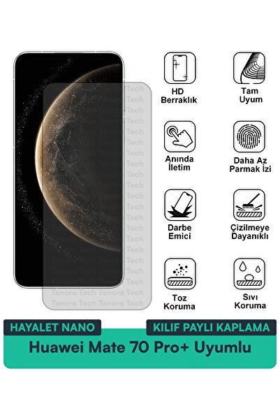 Milat Tech غطاء حماية نانو لهاتف هواوي ميت 70 برو+ مع فيلم حماية للشاشة متواف...