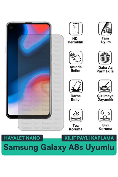 Milat Tech حافظة سامسونج جالاكسي A8s هايلايت نانو متوافقة مع طبقة حماية الشاش...