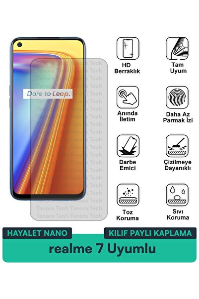 Milat Tech فيلم حماية للشاشة متوافق مع حافظة Realme 7 Ghost Nano مقاوم للخدوش...