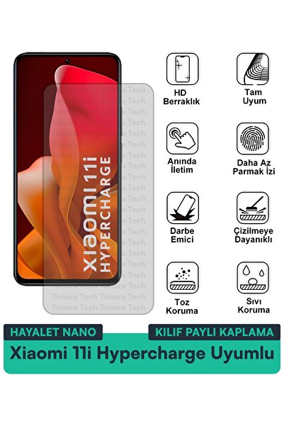 Milat Tech حافظة Xiaomi 11i Hypercharge Hayalet Nano متوافقة مع طبقة حماية ال...