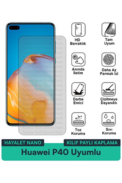 Milat Tech غطاء حماية نانو لهاتف هواوي P40 متوافق مع طبقة حماية الشاشة مقاومة...