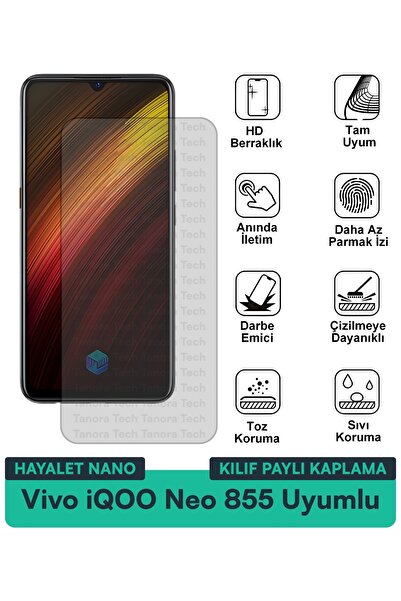 Milat Tech غطاء حماية Vivo iQOO Neo 855 Ghost Nano متوافق مع طبقة حماية الشاش...