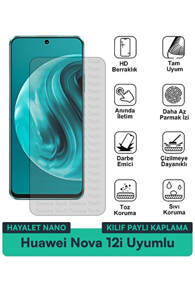Milat Tech غطاء حماية نانو لهاتف هواوي نوفا 12i متوافق مع واقي الشاشة مقاوم ل...