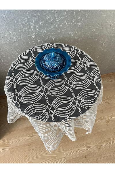 ZESA HOME Fiskos Tablecloth Tulle Laced Dowry Holder