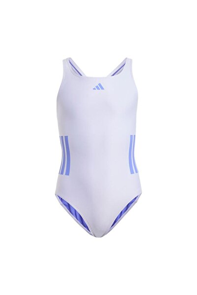 adidas Унисекс детски лилав бански костюм 3S BLD SWIMSUIT JN6588