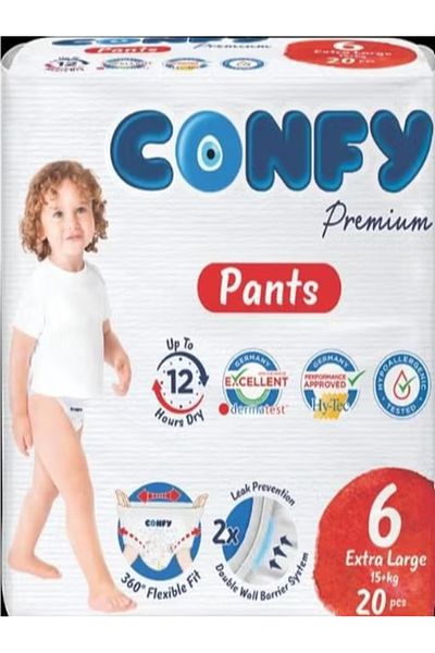 CONFY PREMIUM Baby Diaper Pants Size 6 (3x20 pcs - 60 pcs)