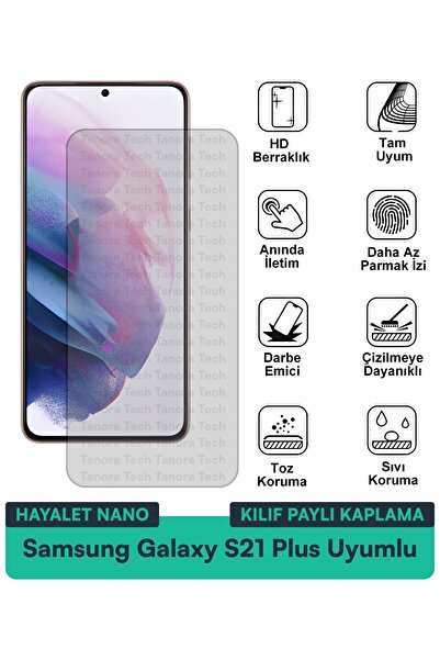 Milat Tech حافظة سامسونج جالاكسي S21 بلس هايلايت نانو متوافقة مع طبقة حماية ا...