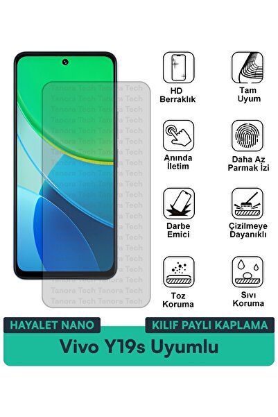 Milat Tech غطاء حماية نانو لهاتف فيفو Y19s متوافق مع فيلم حماية الشاشة مقاوم ...