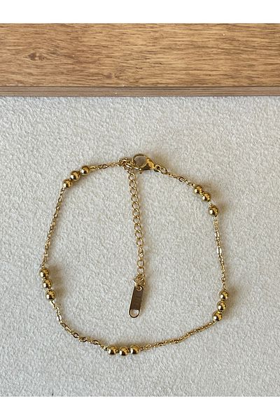 Rupen Kraft 316 L Surgical Steel Gold Model Stainless Tarnish Steel Anklet