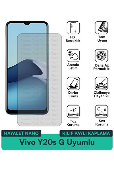 Milat Tech غطاء حماية نانو لهاتف فيفو Y20s G متوافق مع طبقة حماية الشاشة مقاو...