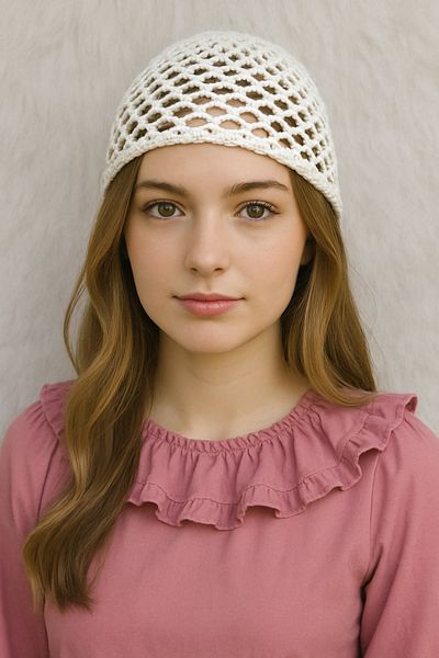 HAPPY HANDMADE Cleopatra Beret/2025 Summer Trend/Mesh Hat/Gift