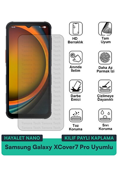 Milat Tech حافظة سامسونج جالاكسي XCover7 Pro هايلايت نانو متوافقة مع طبقة حما...