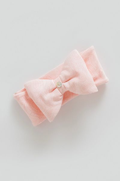 Caramell 100% Cotton Baby Girl Bow Detailed Hair Band Bandana (1-24 Months)