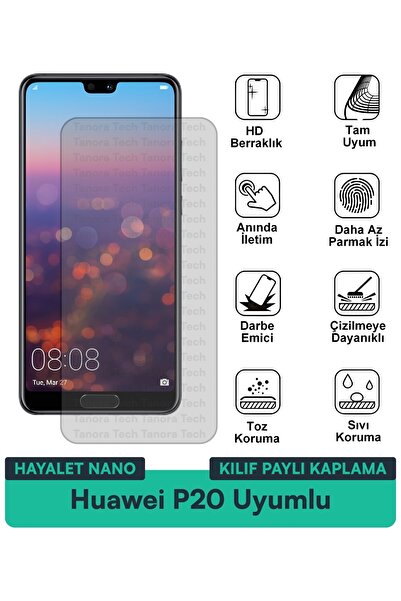 Milat Tech غطاء حماية نانو لهاتف هواوي P20 متوافق مع فيلم حماية الشاشة مقاوم ...