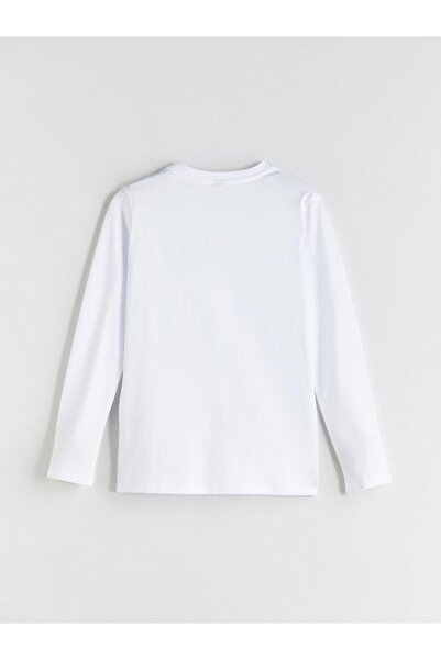 LC Waikiki Ανδρικό μπλουζάκι με μακρυμάνικο λαιμόκοψη Basic (W2)