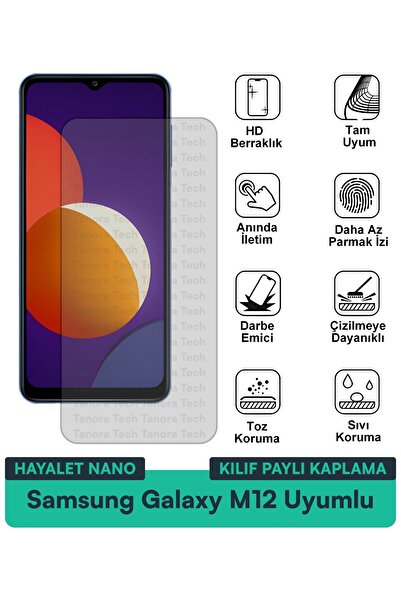 Milat Tech حافظة سامسونج جالاكسي M12 هايلايت نانو متوافقة مع طبقة حماية الشاش...