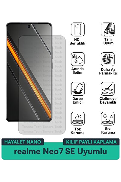 Milat Tech غطاء حماية نانو لهاتف ريلمي نيو7 إس إي متوافق مع فيلم حماية الشاشة...