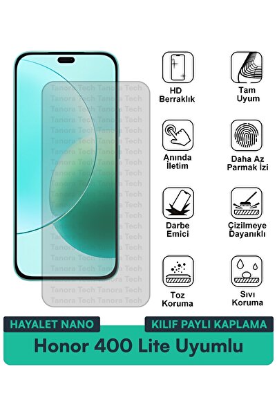 Milat Tech غطاء حماية نانو لهاتف هونور 400 لايت متوافق مع فيلم حماية الشاشة م...