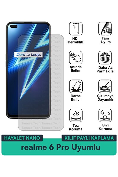 Milat Tech غطاء حماية نانو لهاتف ريلمي 6 برو متوافق مع فيلم حماية الشاشة مقاو...