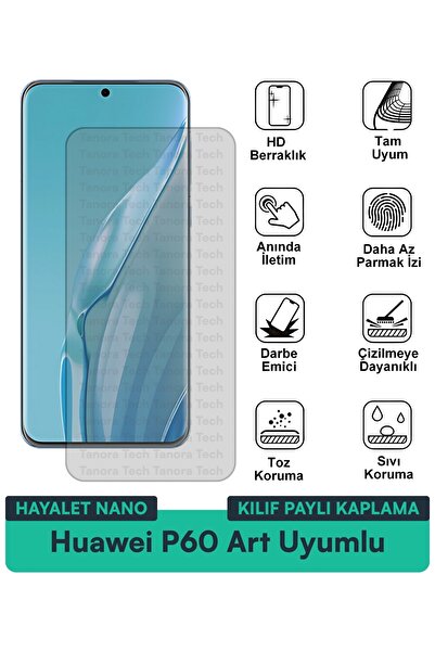 Milat Tech حافظة Huawei P60 Art Ghost Nano متوافقة مع طبقة حماية الشاشة تحمي ...