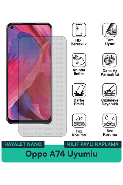 Milat Tech Oppo A74 Ghost Nano Case Compatible Screen Protection Film Resista...