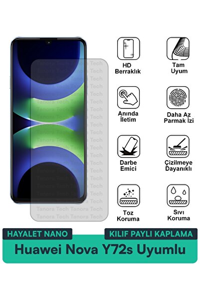 Milat Tech غطاء حماية نانو لهاتف هواوي نوفا Y72s مع طبقة حماية للشاشة مقاومة ...