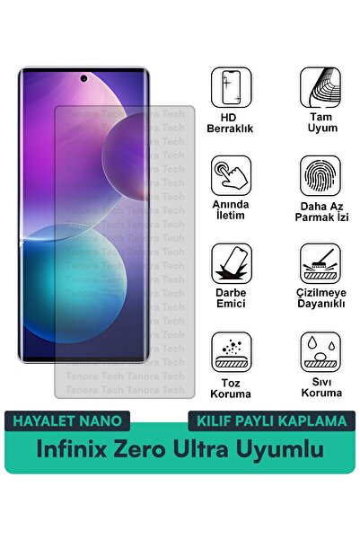 Milat Tech حافظة Infinix Zero Ultra Hayalet Nano متوافقة مع طبقة حماية الشاشة...