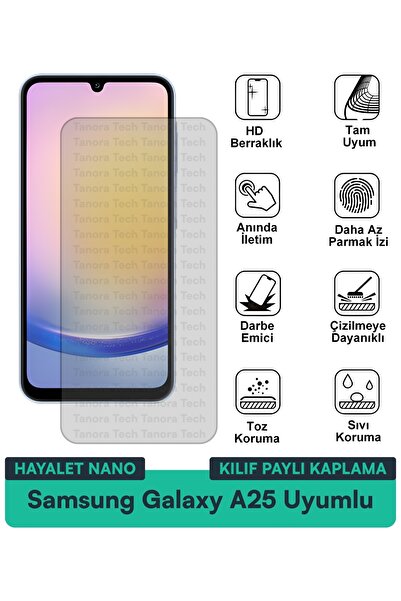 Milat Tech حافظة سامسونج جالاكسي A25 هايتل نانو متوافقة مع طبقة حماية الشاشة ...