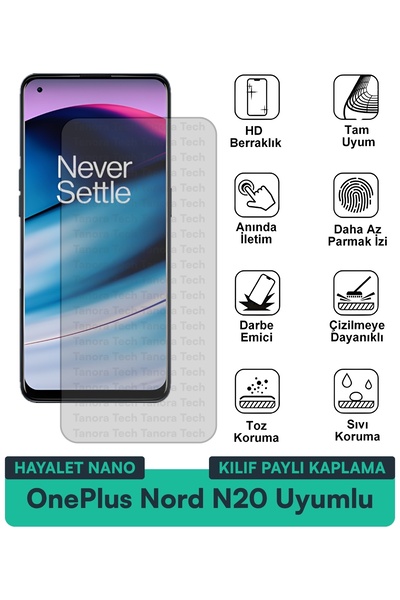 Milat Tech حافظة OnePlus Nord N20 Ghost Nano متوافقة مع طبقة حماية الشاشة ومق...