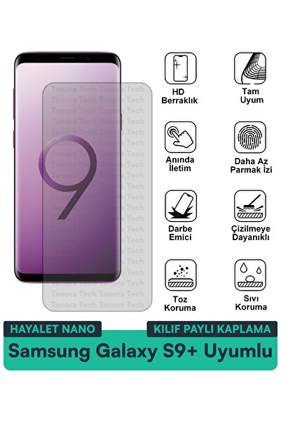 Milat Tech حافظة سامسونج جالاكسي S9+ هايلايت نانو متوافقة مع طبقة حماية الشاش...