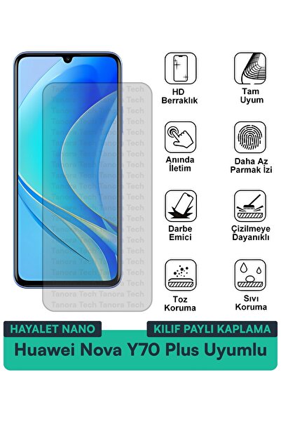 Milat Tech حافظة هواوي نوفا Y70 بلس هايلايت نانو متوافقة مع طبقة حماية الشاشة...