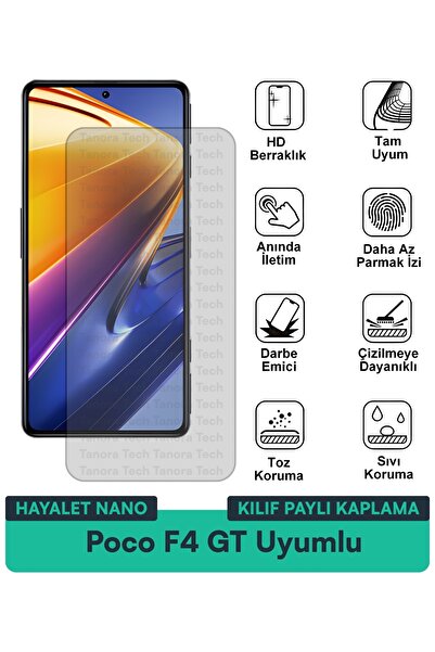 Milat Tech غطاء حماية نانو لهاتف Poco F4 GT متوافق مع فيلم حماية الشاشة مقاوم...