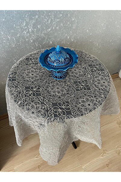ZESA HOME Fiskos Tablecloth Tulle Laced Dowry Holder