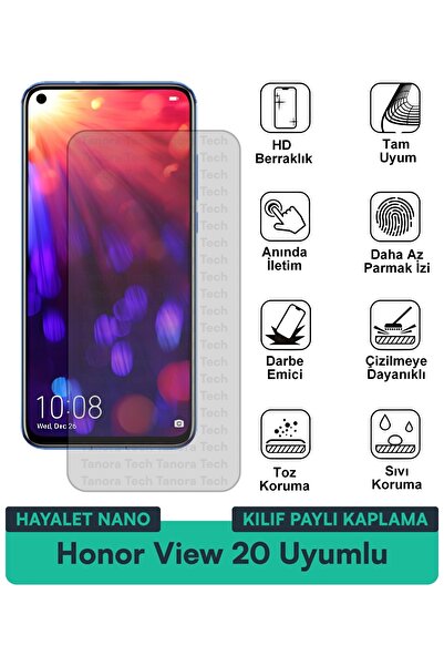 Milat Tech غطاء حماية Honor View 20 Hayalet Nano متوافق مع طبقة حماية الشاشة ...