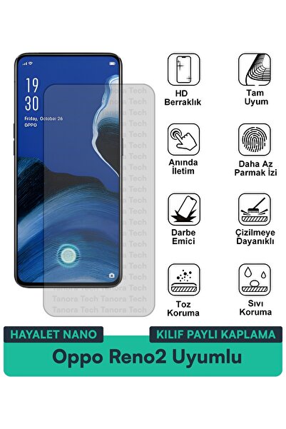 Milat Tech غطاء حماية نانو لهاتف أوبو رينو2 متوافق مع فيلم حماية الشاشة مقاوم...