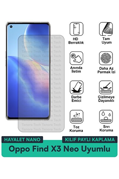 Milat Tech غطاء حماية نانو لهاتف أوبو فايند إكس3 نيو متوافق مع فيلم حماية الش...