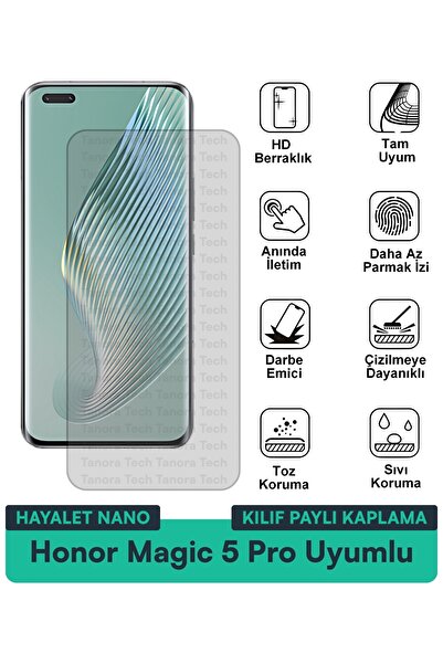 Milat Tech حافظة Honor Magic 5 Pro Hayalet Nano متوافقة مع طبقة حماية الشاشة ...