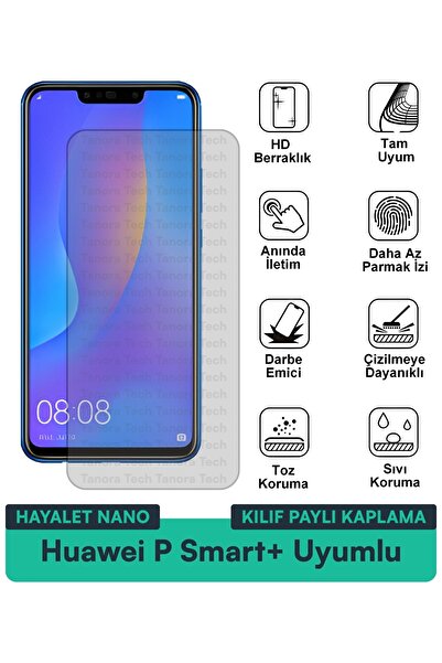 Milat Tech حافظة هواوي P Smart+ Ghost Nano متوافقة مع طبقة حماية الشاشة مقاوم...